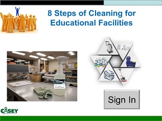 8 Steps of cleaning education form.