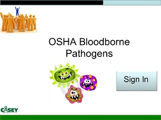 OSHA bloodborne pathogen form.