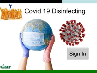 Covid-19 Disinfecting form.