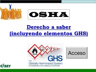 OSHA GHS elements form.