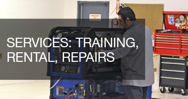 Services for training, rental, and repairs.
