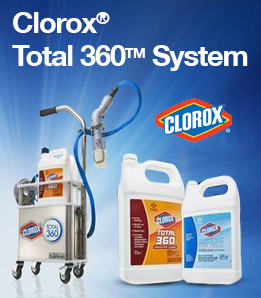 Clorox logo with products.